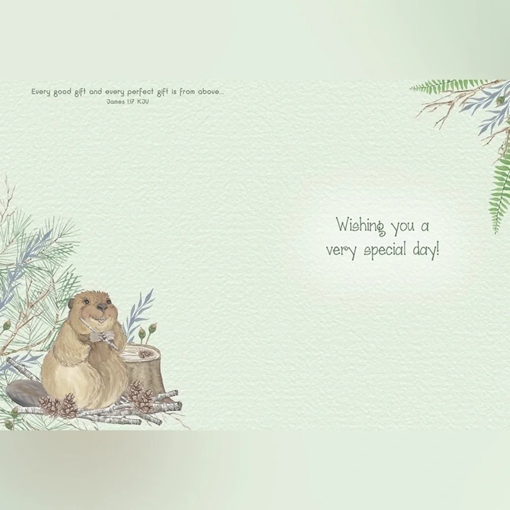 Beaver Birthday Greeting Card, New, For Bundles Only 🦫